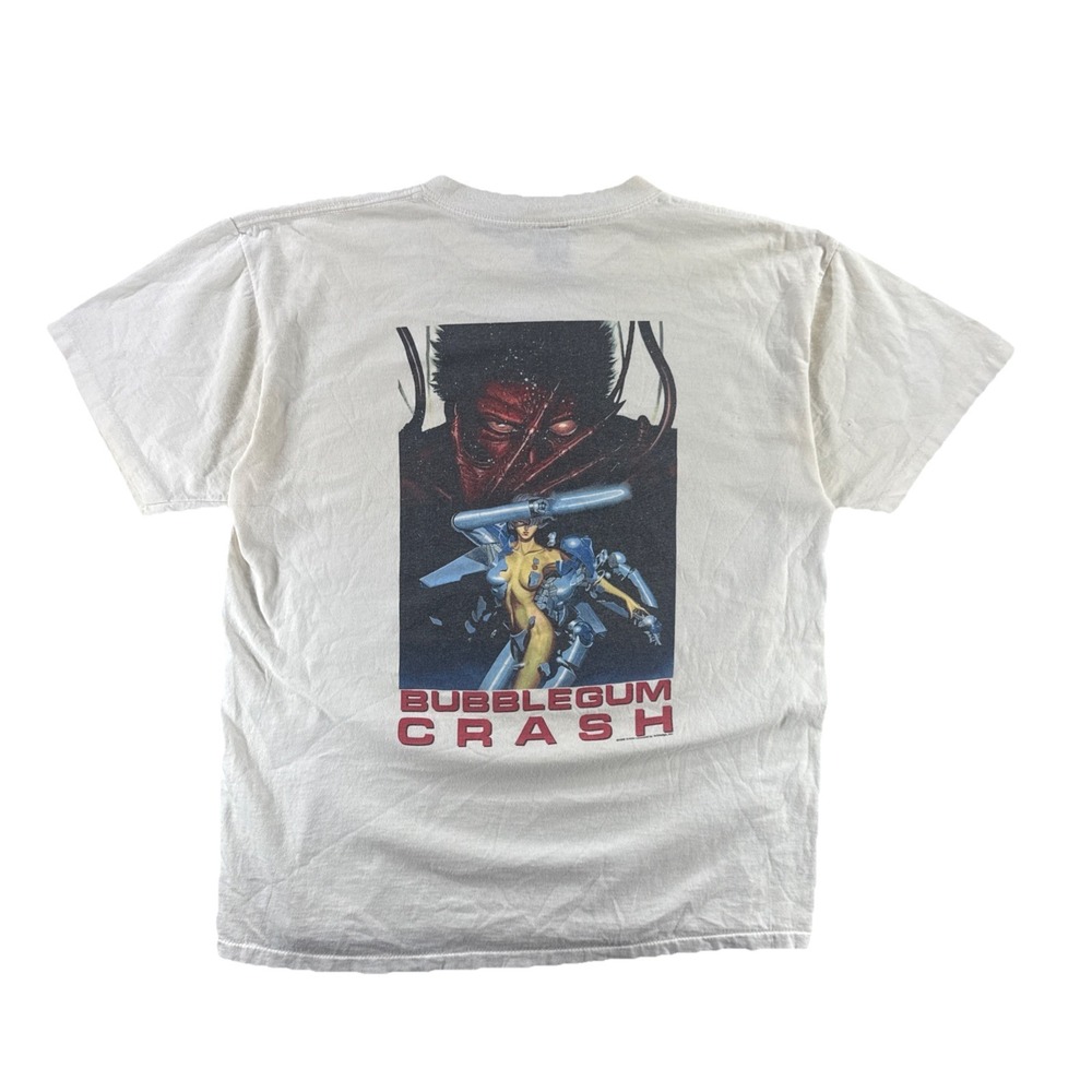 Vintage 1996 BubbleGum Crash Anime Fashion Victim T-Shirt Men's XL Graphic 90s